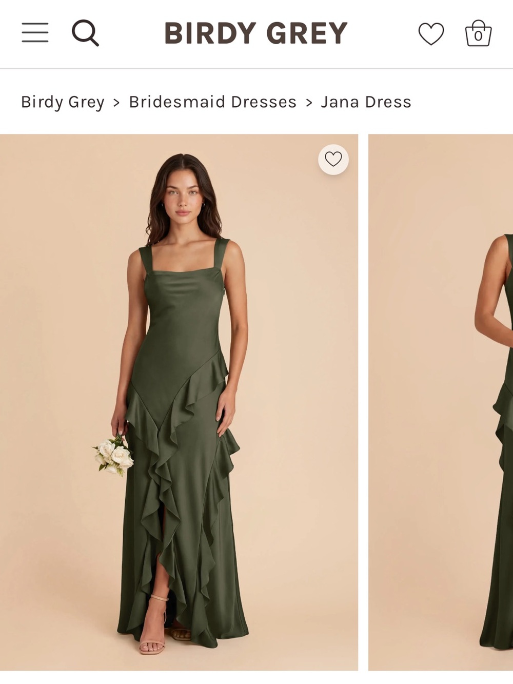 Birdy Grey Jana Maxi Dress in Olive